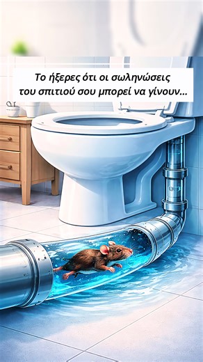 Ναι… ακόμα και από την λεκάνη της τουαλέτας μπορεί να μπεί ένας αρουραίος 😱#facts #αρουραιος #ποντίκι