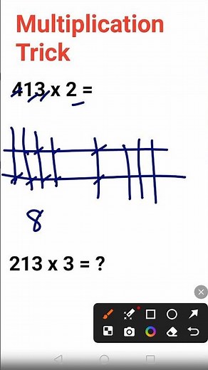 Easy Multiplication Japanese Method, Math Trick
