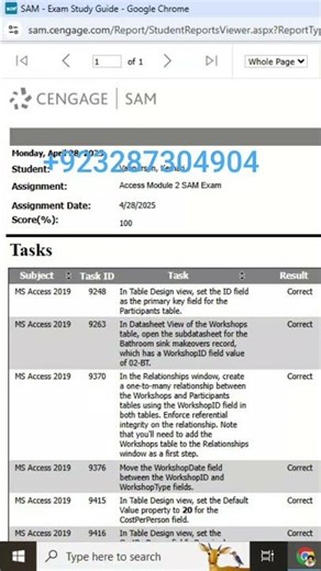 Access Module 2 Sam Exam #sam #microsoftexcel #projectsam #exam #cengage #cengagesolution #access