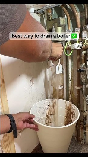 Best way to drain a boiler ✅