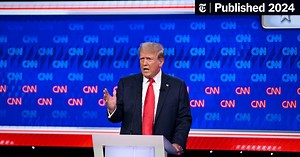 Trump’s Debate Performance: Relentless Attacks and Falsehoods (Published 2024)