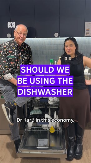 125K views · 643 reactions | Did you know the humble dishwasher is the most underused major kitchen appliance? ️  Dr Karl Kruszelnicki and Lena Tuck.  Hear more Science With Dr Karl on the ABC listen app: https://ab.co/ABCListenApp #Dishwasher #Enviroment #Kitchen | ABC Science | Facebook