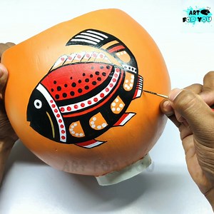 491K views · 3.4K reactions | Let's Make Beautiful Fish Design Cement Pot....!! | Art For You Creations | Facebook