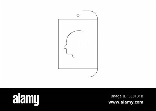 A smartphone displays a brain icon, symbolizing brainstorming, ideas, and innovation. A conceptual illustration for technology and creative thinking Stock Video Footage - Alamy