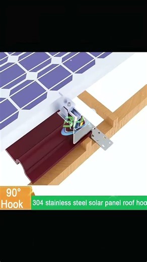 Solar Roof Hook Installation on Tile Roof | PV Mounting System