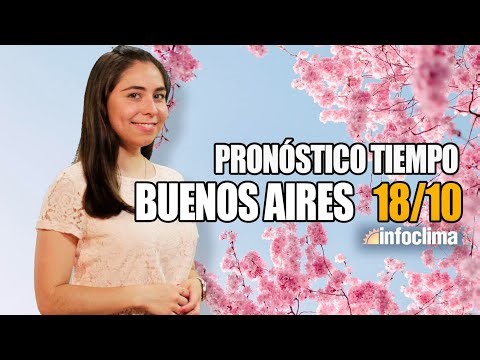 Weather forecast for October 18, 2025. Buenos Aires, Argentina - Infoclima TV