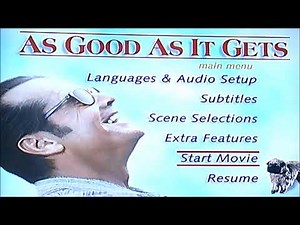 DVD Opening to As Good as it Gets UK DVD