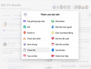 Cách đăng file vào group với giao diện Facebook mới trên máy tính, PC