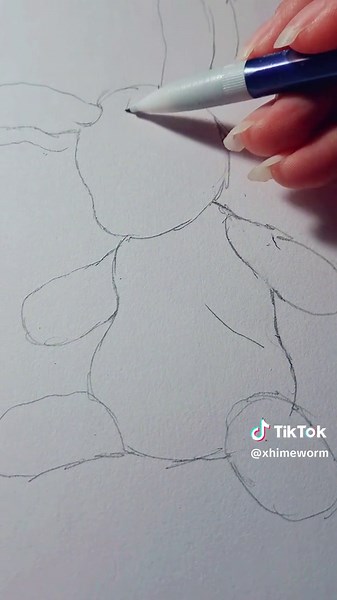 Sort of a tutorial on how I draw stuffed animals! I plan on doing more so let me know what animal u guys want me to do next! :D🌸🐇 #stuffedanimals #stuffedanimalart #traditionalart #altart #creepycuteart #alt #art #crayolacoloredpencils #stuffedanimalbunny #rabbit #andyeah🌸