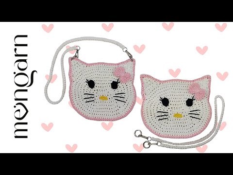 Kinder Tasche Katze einfach häkeln