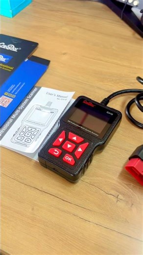 Car fault code reader/clearer. Factory-selected parts.