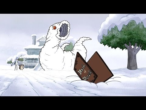 Regular Show - Mordecai And Rigby VS Snowballs The Ice Monster