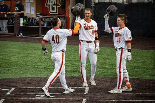 Falcons defeat Akron in series opener