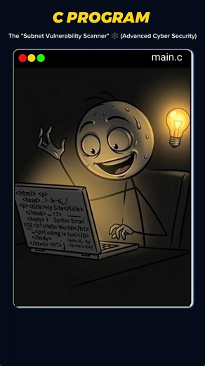 You code a Network Scanner in C 🕸️😈#shorts