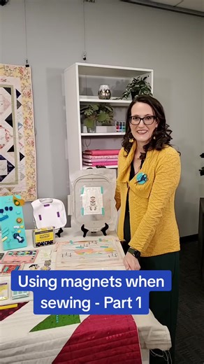 Learn how magnets can replace sticky sprays, pins and clips when sewing. Sewtites magnets can be used for sewing, quilting and embroidery. #qualitysewing #sewingtipsandtricks #magnets #sewtites #sewing #embroidery #sewinghack #handsfree #sewingtok