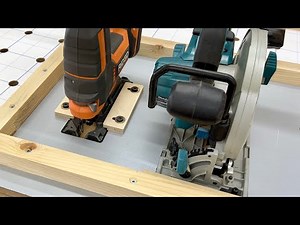 Making a Table Saw - Router Table & Jigsaw Table // 3 in 1 Cordless Workshop