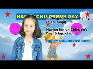 Children's day rhyme| rhyme with action |children's day song |celebration children's day