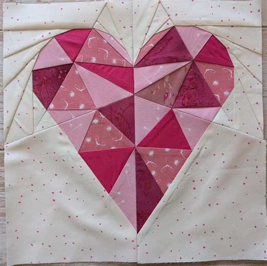 Heart Quilt Block Pattern – Digital PDF | Foundation Paper Piecing | for the Confident Beginner - Etsy