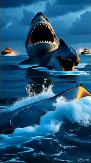 Megalodon vs Mosasaurus | Epic Prehistoric Ocean Battle part 1