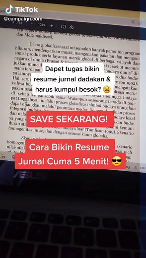 SAVE SEKARANG! Cara Bikin Resume Jurnal Cuma 5 Menit! 😎