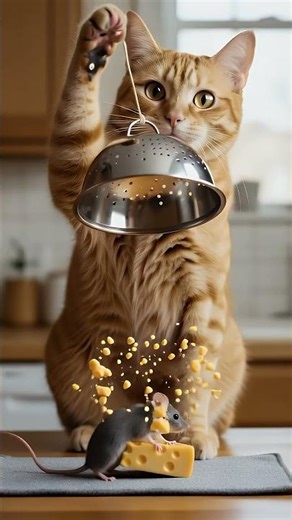 Bruh.. this mouse has Matrix moves 🐭 fell in the trap & STILL escaped 💥 #cattrap #epicmoment #shorts