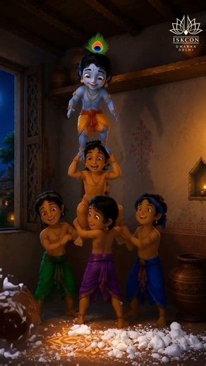When Kanha steals makhan, He also steals every devotee's heart.