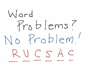Solving Word Problems using the RUCSAC Method