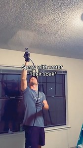 DIY popcorn ceiling removal #homerenovation #remodel #doityourself #DIY #homemakeover | Nik and Liv DIY