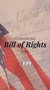 On December 15, 1791, the first 10 amendments to the Constitution, now known as the Bill of Rights, were ratified. These amendments secure our most basic rights and guarantee our equal protection under the law. Learn more about the Bill of Rights by exploring our Freedom Fact Sheet and any of our pieces on each of the 10 original Amendments at afpius.com/billofrights. | America First Policy Institute