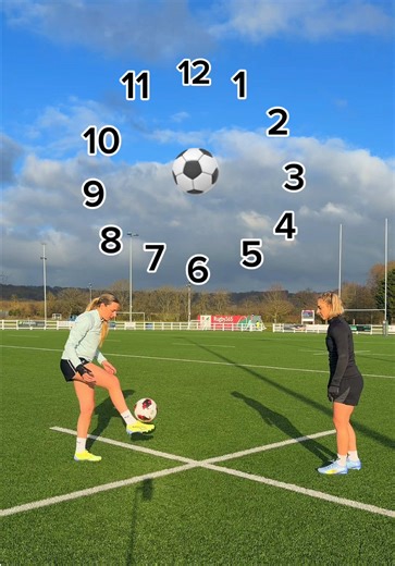 Clock challenge with @shannon ghee ⏰⚽️ #football #clockchallenge #footballfreestyle #womensfootball