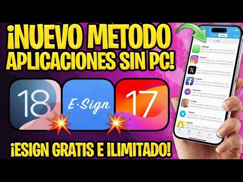 TUTORIAL De como instalar Esign en iphone metodo funcional para todos los ios GRATIS✅
