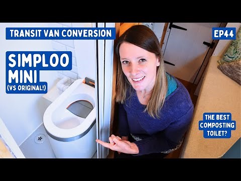 Simploo Mini Composting Toilet in a Campervan (Install and first test!) | Transit Van Conversion E44