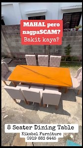 38 reactions · 25 shares | A sleek, modern 8-seater dining table...