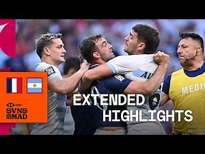 Ready for an Olympic quarter-final! | France v Argentina | HSBC SVNS Madrid Final | Highlights