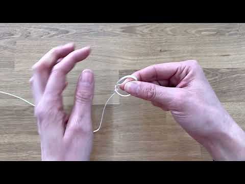 Buchtknoten zum Befestigen von Leinen (Drachen, Lenkdrachen)