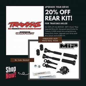 🚗💥 Upgrade Your Traxxas! 💥🚗 Take your ride to the next level with the #23160 - MIP X-Duty™ Rear Upgrade Drive Kit! Designed for Traxxas 1/10th scale cars with Heavy-Duty Axles, this kit delivers top-notch durability and performance. 🔧 20% OFF right now—don't miss out on this essential upgrade for your car! 🏎️ #MIPTools #RCEnthusiasts #PrecisionTools #RCHobby #RCCarUpgrade #ShopNow #GameChanger #RCPros #StayOrganized #BuiltToLast #RCAdventures #RCCommunity #ToolBagEssentials #UpgradeYourGea