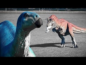 Disney Carnotaurus Vs Iguanodon REMATCH! 🌍 Jurassic Park Evolution