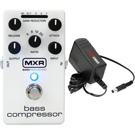 MXR M87 Bass Compressor Pedal with Cable and Power Supply