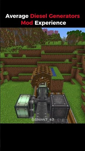 Playing with create diesel generators mod in Minecraft be like