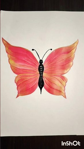 Butterfly Painting - One Stroke Painting using Acrylic colours 🦋🦋🦋