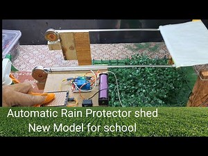 Crops protector from rain shed || automatical rain roof model || working science project