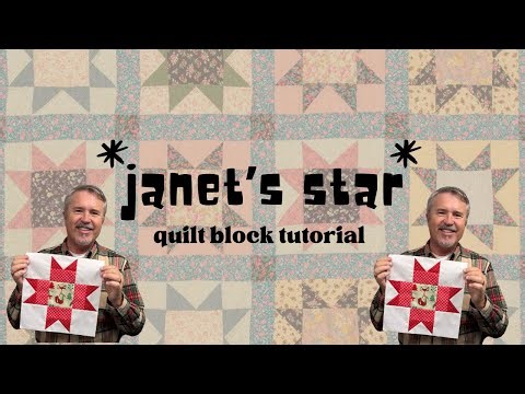 Janet’s Star Quilt Block Tutorial ✨ | Easy & Beautiful Design