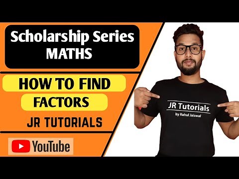 How to Find Factors | Scholarship Series Maths | For Standard 7th 8th 9th & 10th | JR Tutorials |