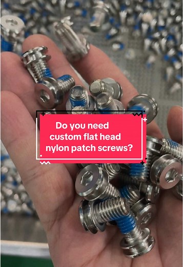 Custom Flat Head Nylon Patch Screws: Anti-Lose Solutions