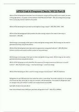 Apes Unit 6 Progress Check Mcq Part A