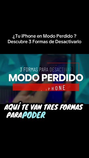 ¿Tu iPhone quedó en Modo Perdido? 🚨 No te preocupes, en este video descubrirás 3 métodos fáciles y seguros para desactivar el Modo Perdido en iPhone. Te enseño paso a paso cómo quitar el bloqueo usando tu ID de Apple, iCloud y herramientas confiables. 🔓📱 ✔️ Compatible con diferentes modelos de iPhone ✔️ Guía rápida y práctica ✔️ Soluciones seguras para recuperar tu dispositivo --------------------------------------------------------------------------------------------------------------- 📌 Ma
