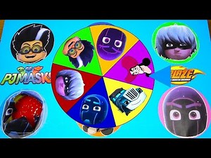Learning Colors! | PJ Masks Spin the Wheel Game! | Ellie Sparkles