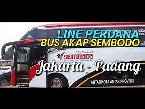 Line Perdana Bus Akap Sembodo Jakarta Padang 2021