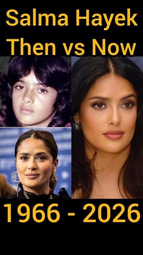 Salma Hayek Then vs Now (1966–2026) | Age Progression #Shorts