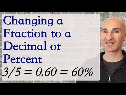 Convert a Fraction to a Decimal or Percent